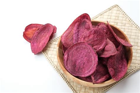 Premium Photo Keripik Ubi Ungu Or Sweet Potato Chips Indonesian