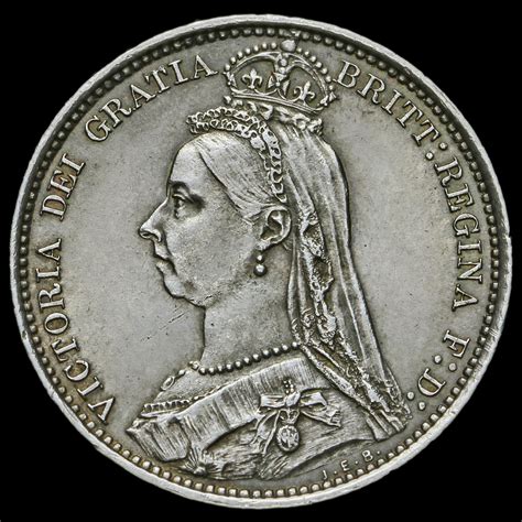 Queen Victoria Jubilee Head Silver Sixpence G Ef