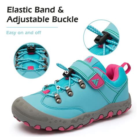 mishansha kids sneakers boys girls hiking shoes lightweight velcro