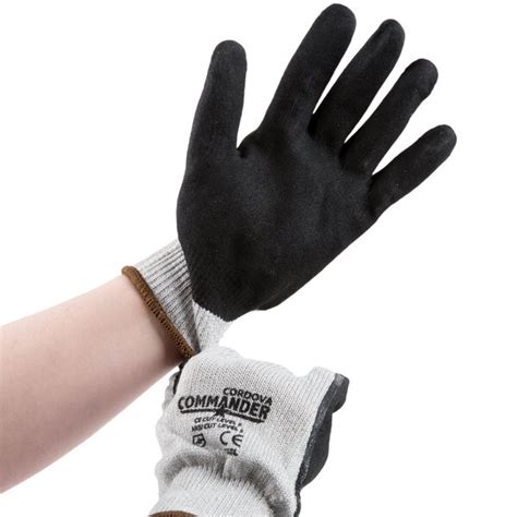 Cordova Commander White HPPE Steel Glass Fiber Cut Resistant Gloves