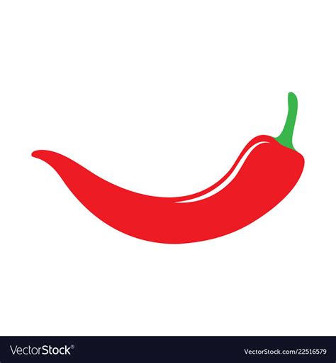 Red hot chili pepper icon Royalty Free Vector Image