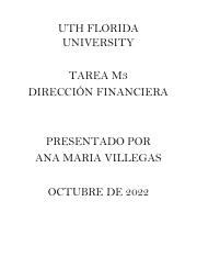 Tarea M Pdf Uth Florida University Tarea M Direcci N Financiera