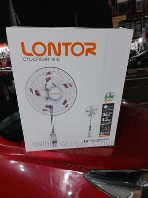 Lontor Rechargeable Standing Fan 16 Inches In Ikeja Home Appliances