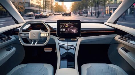 Premium AI Image | Smart Electric Car Interior Comfortable Seating ...