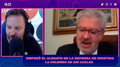 El Alegato De La Defensa De Cristina La Columna De Ari Lijalad Youtube