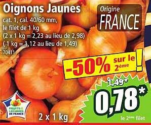 Promo Oignons Jaunes Chez Norma Icatalogue Fr