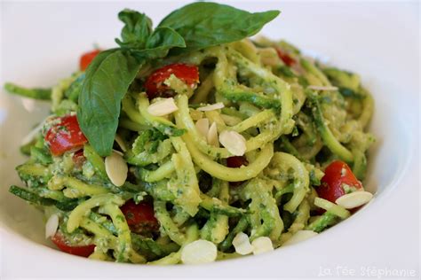 Spaghetti De Courgettes Au Pesto De Basilic Une Recette Minceur Facile