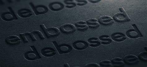 Embossing vs Debossing: What’s The Difference?