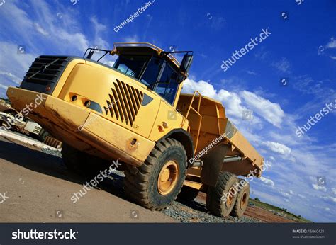 dump truck  construction site stock photo  shutterstock