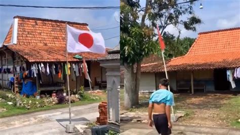 Viral Seorang Warga Kibarkan Bendera Jepang Jelang HUT RI Ke 78