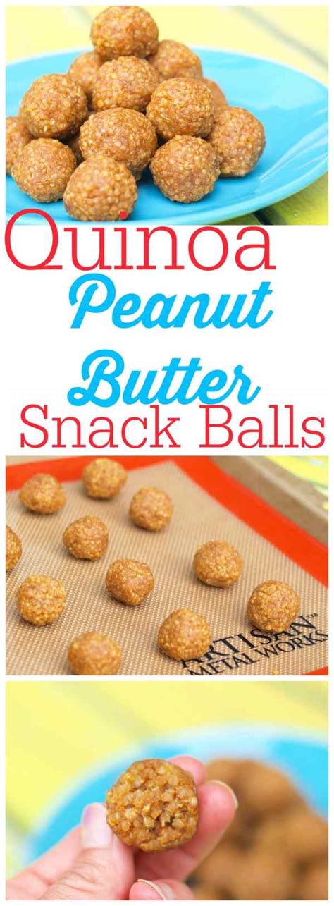 Look Again Quinoa Peanut Butter Snack Balls Happy Healthy Mama