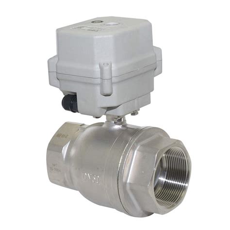 Two Wires Control Normally Closed 110vac 230vac Motorized Ball Valve 2