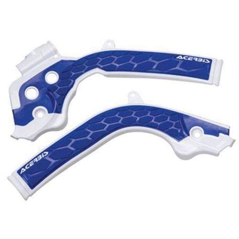 Acerbis X Grip Frame Guards White Blue Fortnine Canada