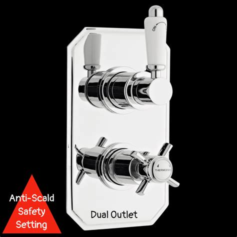 Classic Dual Outlet Concealed Thermostatic Shower Valve