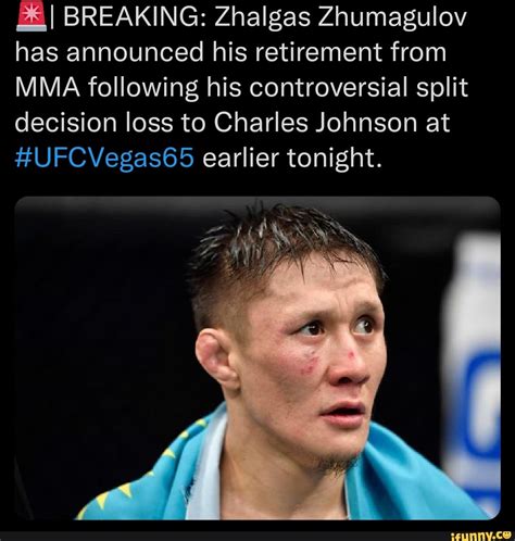 I BREAKING Zhalgas Zhumagulov Has Announced His Retirement From MMA