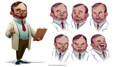 Artstation Character Design Hossein Ojaghi Cartoon Character