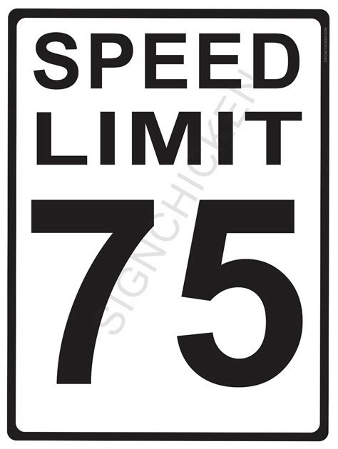 Speed Limit Sign Clipart