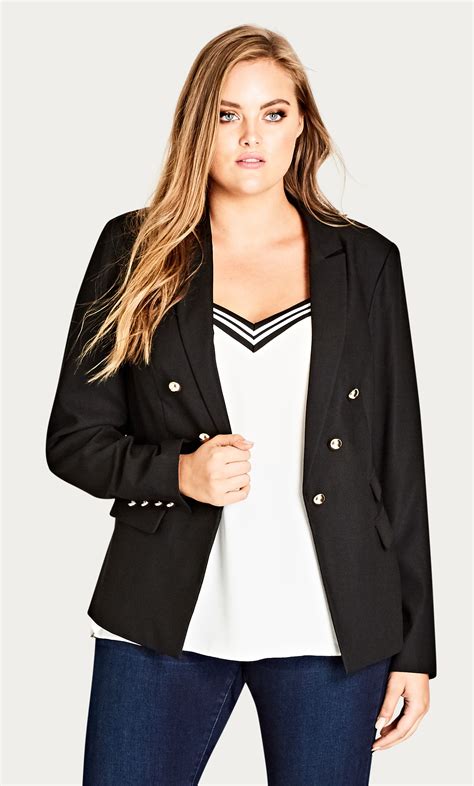 Chic Captain Blazer Plus Size Chic Plus Size Plus Size Fashion For Women