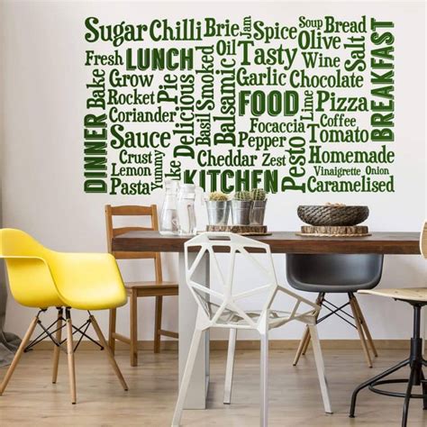 Wall Sticker Kitchen Word Cloud Wall