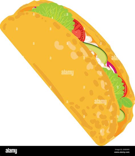 Spicy Taco Icon Cartoon Vector Mexican Food Stock Vector Image And Art