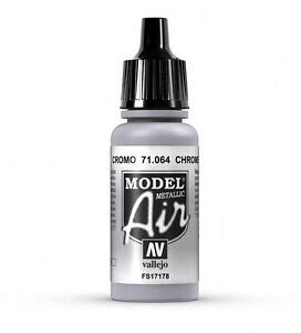 VALLEJO AIRBRUSH PAINT - MODEL AIR - CHROME (METALLIC) 17ML - 71.064 | eBay