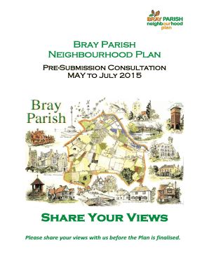 Fillable Online Bray Parish Neighbourhood Plan Fax Email Print Pdffiller