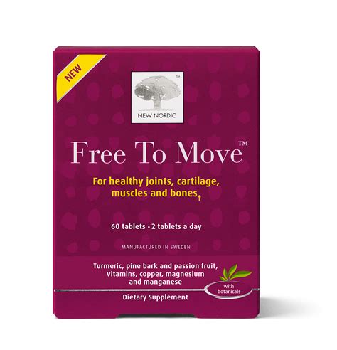 NEW NORDIC Free to Move Tablet | Supports Cartilage, Muscles, Bones