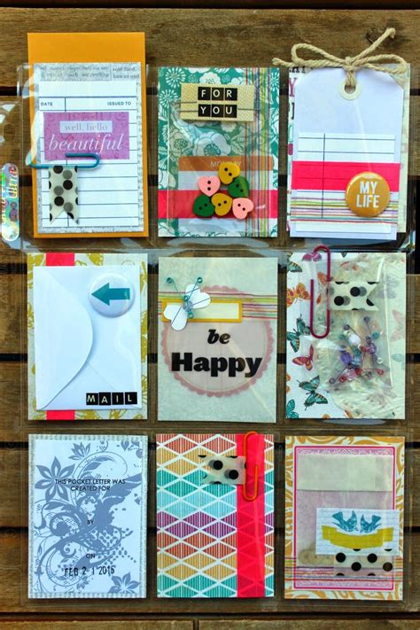 The Art Of Scrapbooking Is The Art Of Living Pocket Pal Letters