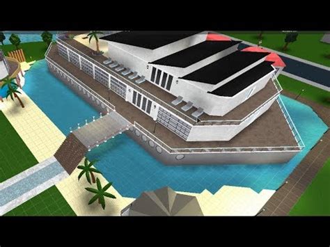 Roblox Bloxburg Cruise Ship Speed Build Part Youtube