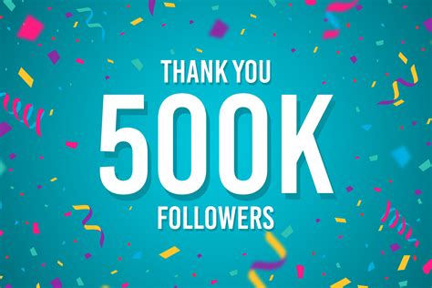 Thank You 500k Followers Graphic By Creative Mind · Creative Fabrica