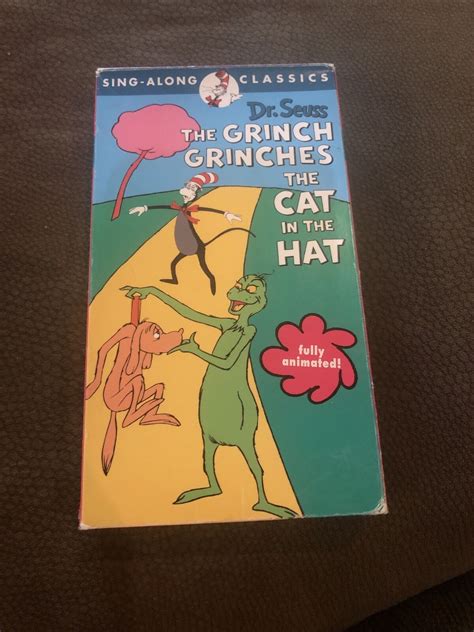 Vintage 1982 Vhs Dr Seuss The Grinch Grinches The Cat In The Hat