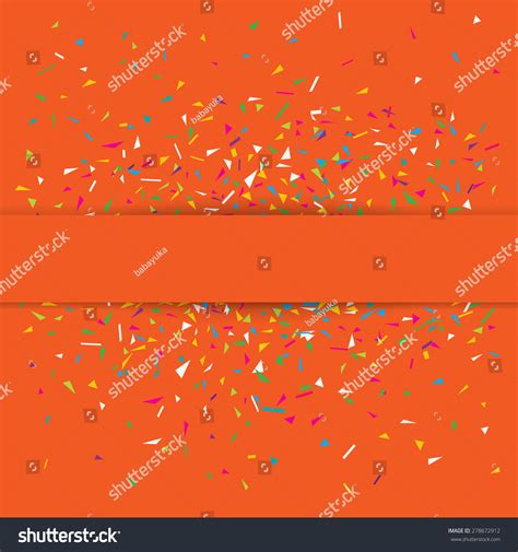 Stylish Vector Illustration Orange Party Background Stock Vector