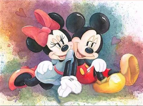 5D Diamond Painting Watercolor Mouse Lovers Paint With Diamonds Art