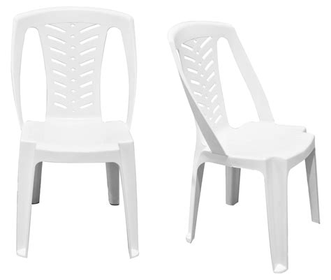 Silla Plastico Corona Blanca Sin Posabrazos A57361 Q35 — El Clon