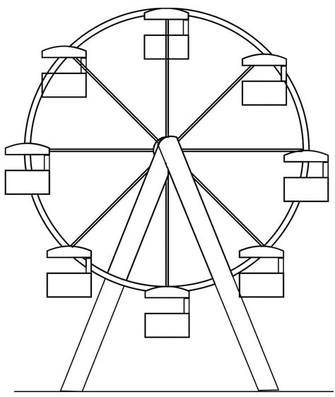 15 Desenhos De Roda Gigante Para Imprimir E Colorir Pintar