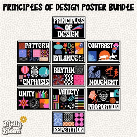 Elements Of Art Principles Of Design Poster Bundle Classroom Decor