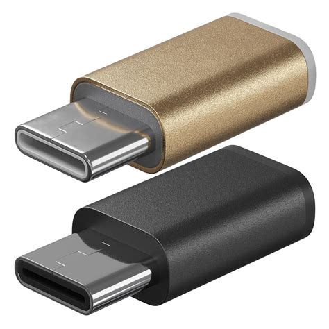 Адаптер переходник Micro USB F Type C M GSMIN Cay комплект 2