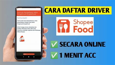 Cara Daftar Shopee Food Driver Terbaru Cara Daftar Driver Shopeefood