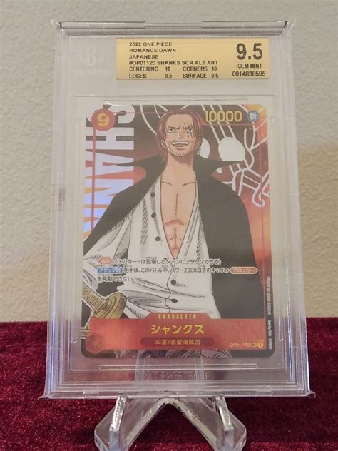 Bgs One Piece Tcg Op Shanks Aa Hobbies Toys Toys Games