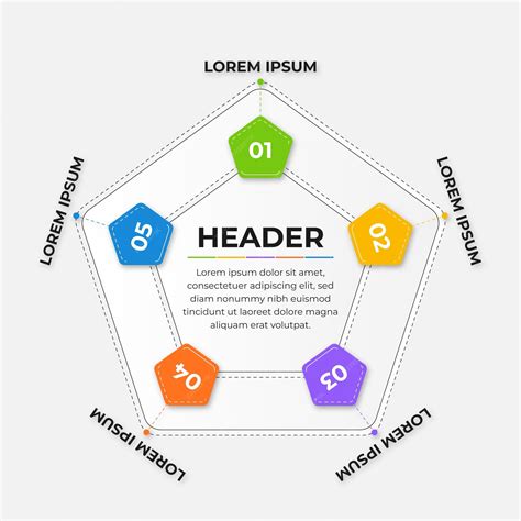 Premium Vector Vector 5 Points Infographic Template