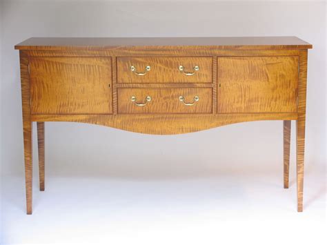 Hand Crafted Tiger Maple Sideboard by E. Jacobsen Furniture Maker, Llc | CustomMade.com