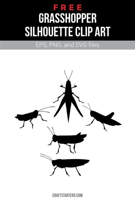 Free Grasshopper Silhouette Clip Art