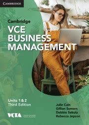 Cambridge Vce Business Management Units Third Edition Print And