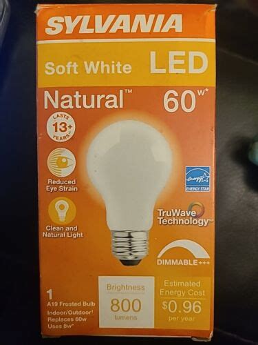 New Sylvania Soft White Led Bulb Natural Light A Dimmable Ebay