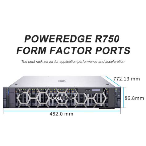 Custom 2u Poweredge R750 Dell GPU Server Cabinet Rack Server