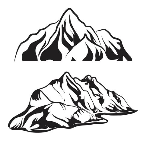 Mountain hill vector design set illustratoin. 20712393 Vector Art at ...