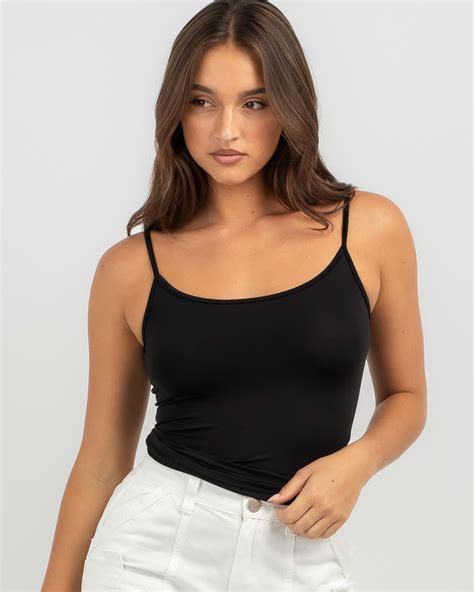 Shop Ava And Ever Basic Cami Top In Black Fast Shipping And Easy