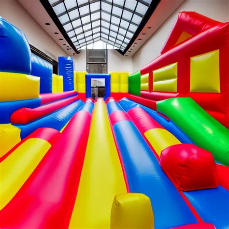 Endless Corridors Made Of Bouncy Castle Highly Stable Diffusion