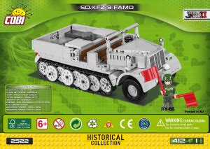 Manual Cobi Set Small Army Wwii Sd Kfz Famo