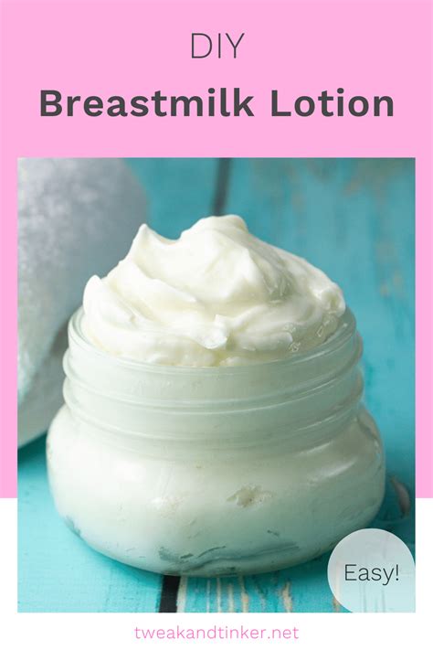 How To Make Breastmilk Lotion Easy Diy Recipe Breastmilk Lotion